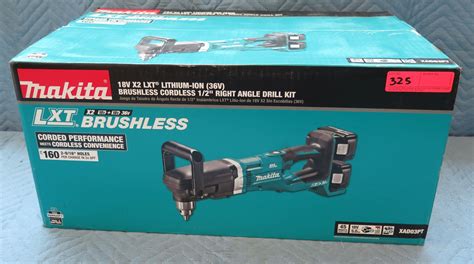 Makita Lxt Lithium Ion Brushless Cordless Right Angle Drill Kit Xad03pt New In Box