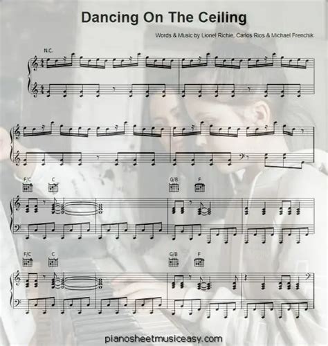 Lionel Richie Dancing On The Ceiling Piano Chords Shelly Lighting