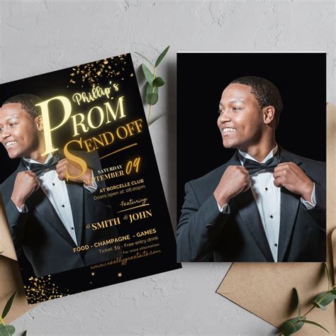 Prom Send Off Party Invitation Prom Printable Invitation Prom Night