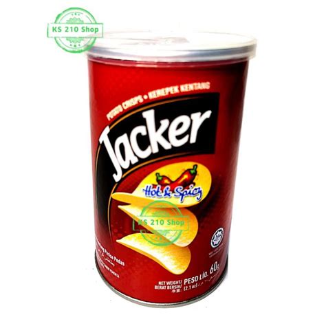 【60g】jacker Potato Crisps Hot And Spicy Shopee Malaysia