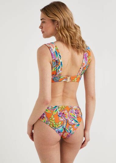 Be Beau Multicoloured Paisley Bikini Bottoms Matalan