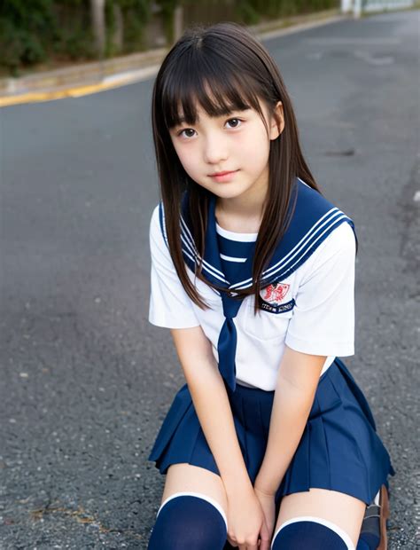 Japan Sailor School Uniform、dark blue school uniform、navy pleated skirt ...