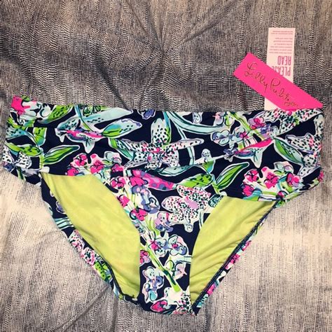 Lilly Pulitzer Swim Nwt New Lilly Pulitzer Bikini Bottom Lagoon Poshmark