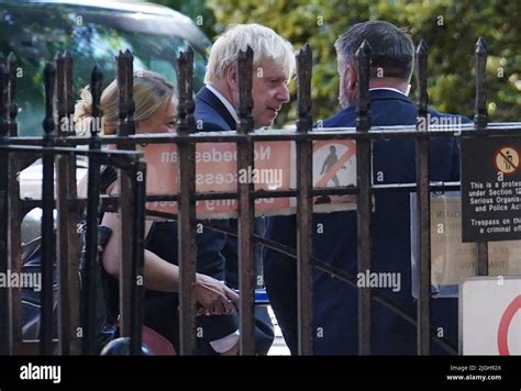 Prime Minister Boris Johnson Leaving Downing Street London For A