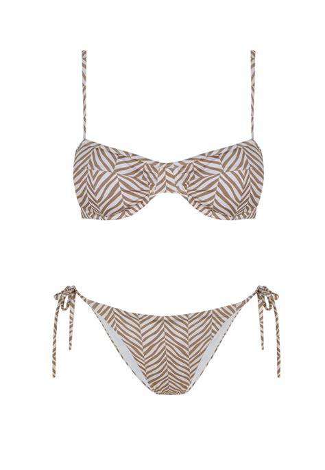 Bikini Balconette Arena Tie Beige Robin Collection Robin Collection