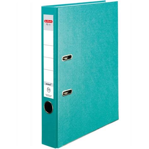 Папка за документи, Herlitz, Картон, 50 мм, Тюркоаз - eMAG.bg