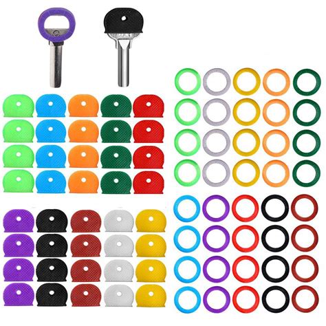 Buy Key Caps Tags Covers Set Plastic Key Identifier Rings Key Toppers