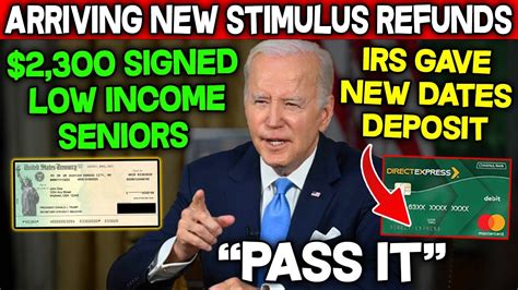 Wow Irs Sending New Refunds Signed As Stimulus Checks For Low