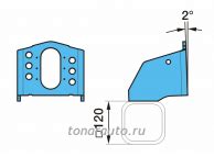 Кронштейн крепления энергоаккумулятора BPW 03.182.35.80.0 купить недорого