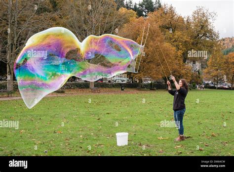 Blowing A Big Bubble Hi Res Stock Photography And Images Alamy