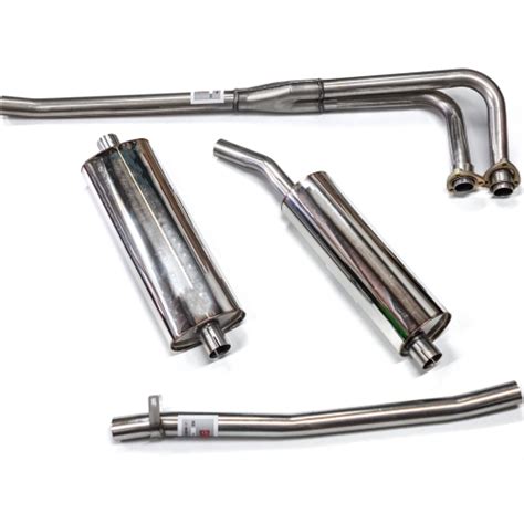 BELL STAINLESS STEEL EXHAUST SYSTEM FOR MGB RUBBER STANDARD