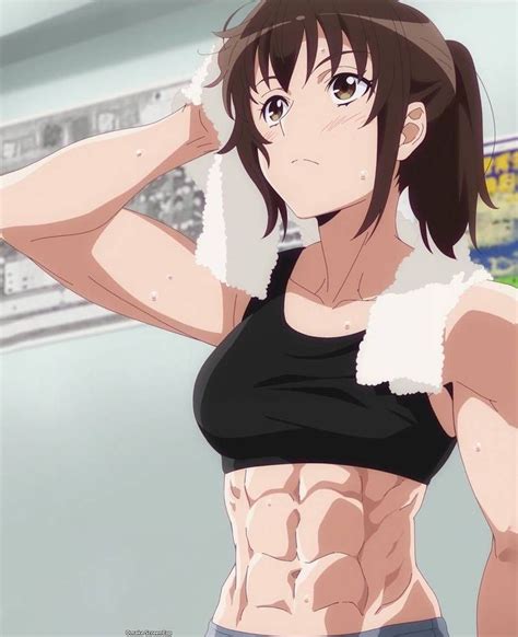 Anime Muscle Girl 4 Kamoi Tsubame By Vajter Muscle Girls Muscular Women Muscle Women