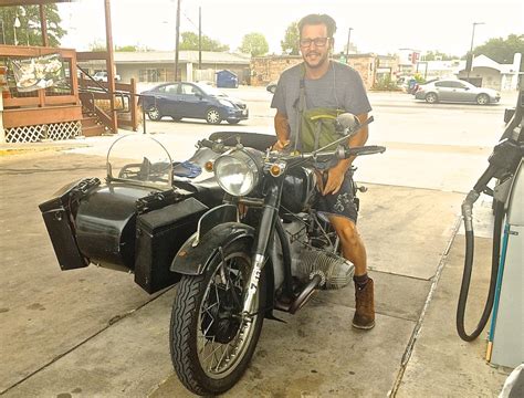 Bmw Motorcycle With Russian Sidecar On S Lamar Today Atx Car