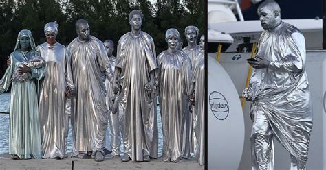 Kanye West Was Covered In Silver Body Paint For Opera Performance In