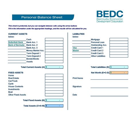 40 Free Printable Personal Balance Sheet Templates [Excel]