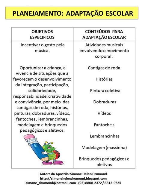 Meus Trabalhos Pedag Gicos Planejamento Adapta O Escolar