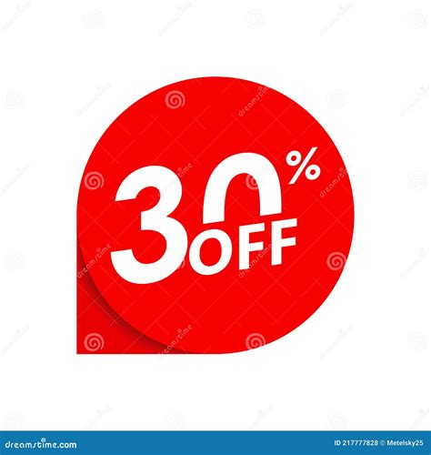 Sale Or Discount Label Percent Price Off Tag Or Sticker Promo