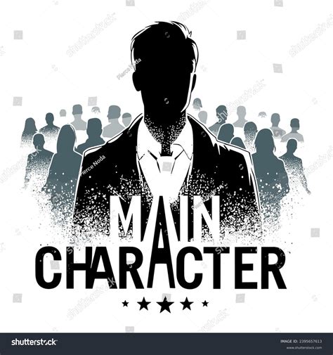 main character protagonist vector art meme stock vector royalty
