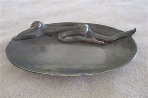 Pewter Vintage Carrol Boyes Pewter Soap Dish With Nude Lady Was Sold For R On Mar At