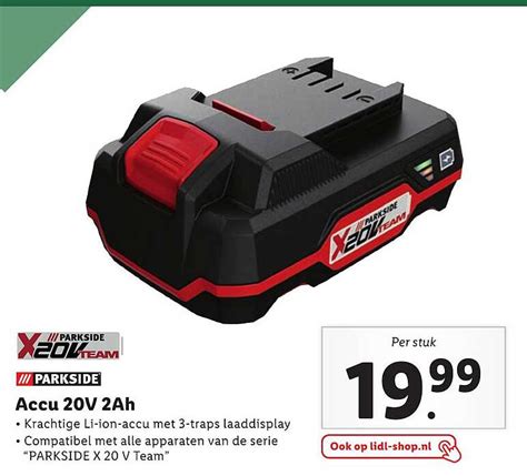 Parkside Accu 20V 2Ah Aanbieding Bij Lidl 1Folders Nl