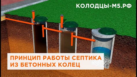 Септик из бетонных колец под ключ в Московской области: 3D схема ...