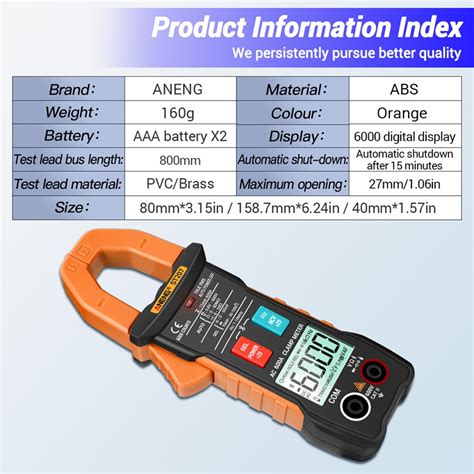 Aneng ST207 Digitale Bluetooth Multimeter Stroomta... – Vicedeal
