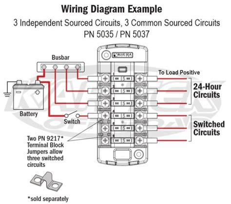 Blue Sea Systems Fuse Block Wiring Diagram