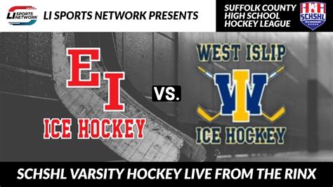 Schshl Varsity Hockey East Islip Vs West Islip Youtube