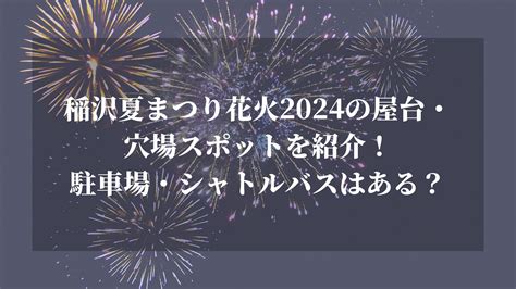 稲沢夏まつり花火2024の屋台・穴場スポットを紹介！駐車場・シャトルバスはある？ 名古屋子育てチャンネル せなママブログ