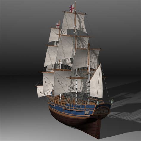 Hms Bounty 3d Model