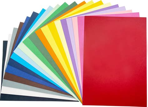 A Coloured Paper Coloured Cards Sheets Assorted Colours