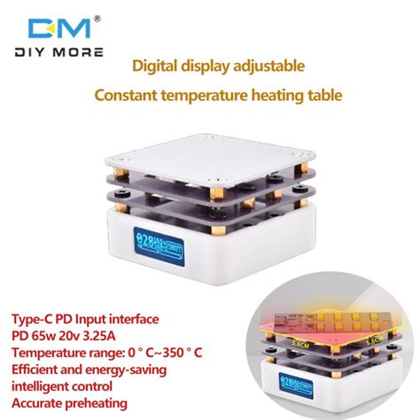 Diymore W Mini Hot Plate Soldering Preheating Station Preheater Multi Intelligent Modes Built