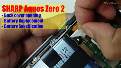 SHARP AQUOS ZERO 2 Disassembly Backcover Opening Battery Replacement