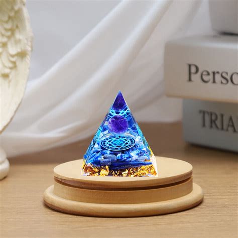 Ogan Pyramid Natural Crystal Amethyst Energy Tower Energy Healing Reiki