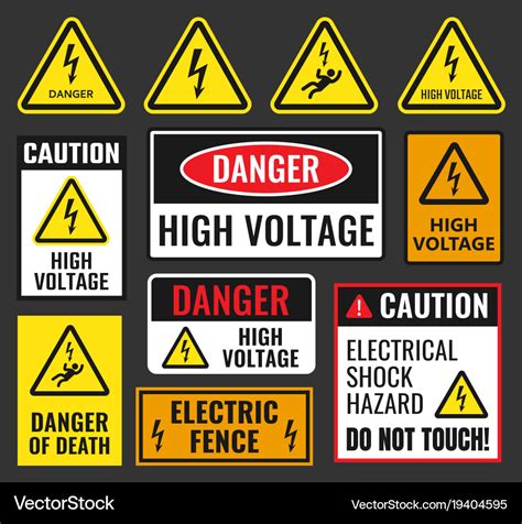 Danger High Voltage Sign Printable