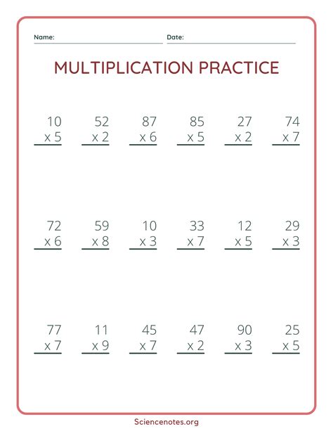 Multiplying By 10 Worksheets Worksheets Multiply Grade Maths