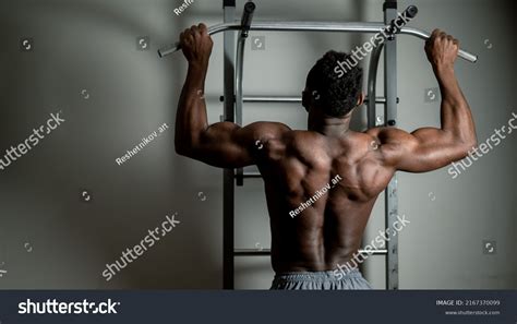 African American Man Naked Torso Pulls Stock Photo Shutterstock