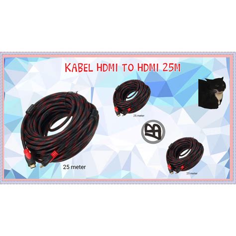 Jual Kabel HDMI to HDMI 25m Murah Mataram | Shopee Indonesia