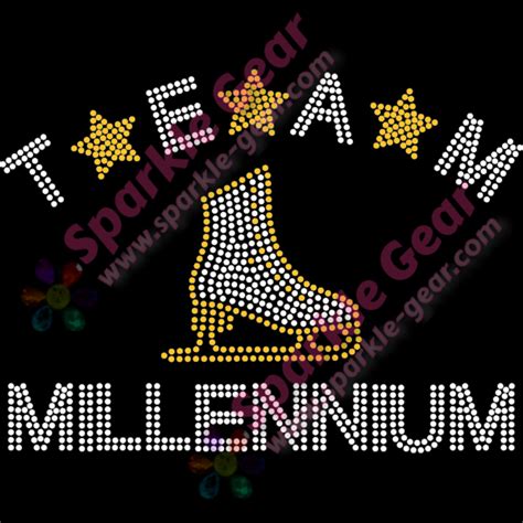 Team Millennium Logo - Bling Transfers by Sparkle Gear