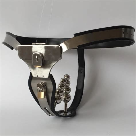 Sexo Masculino De A O Inoxid Vel Cinto De Castidade Plugue Anal Sextoys Adultos Para