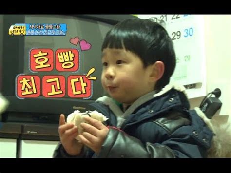 HOT 아빠 어디가 쉬어가려고 들렀는데 호빵이 사이좋은 후 리환 민율 삼형제의 호빵 먹방 20140209