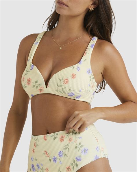 Billabong Kismet Dion D Dd Bra Bikini Top Yellow SurfStitch