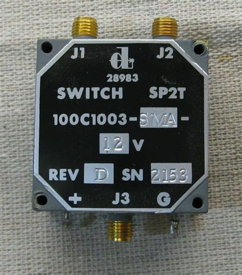 Daico Sp2t Rf Switch 100c1003 Sma 12v Rev D Test Measurement