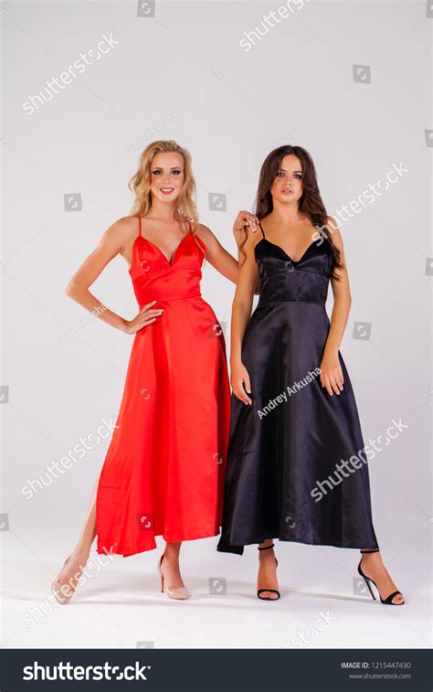 Two Sexy Blonde Brunette Models Full Stock Photo Shutterstock
