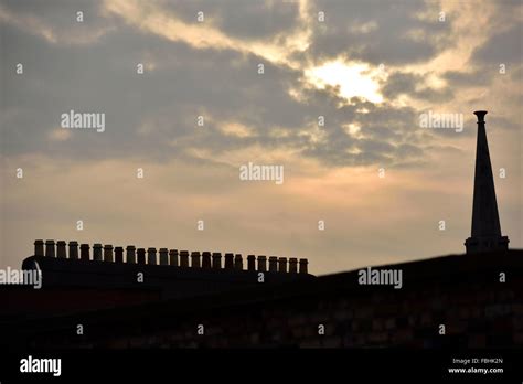 Chimneys Dublin Ireland Europe Stock Photo Alamy