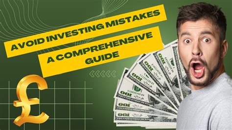 Avoid Investing Mistakes A Comprehensive Guide Youtube