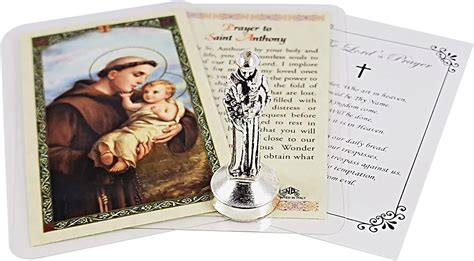 Amazon Mini St Anthony Statue Metal 2 Inch Saint Anthony