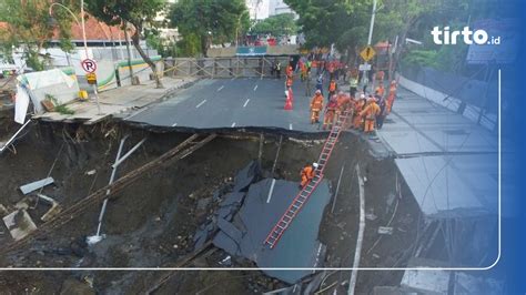 Tanah Yang Sering Dikeruk Diduga Jadi Penyebab Jalan Gubeng Ambles