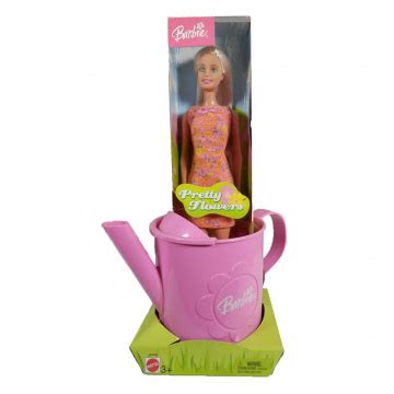 Pretty Flowers Barbie Doll Blonde Gardening Gift Set B BarbiePedia