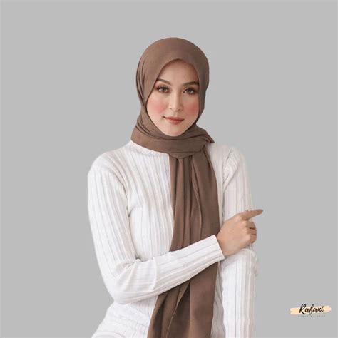 Jual Pashmina Diamond Crepe Premium Hijab Pashmina Diamond Jahit Tepi